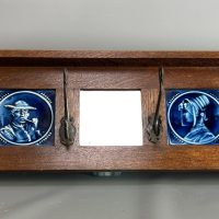 Arts &amp; Crafts Oak Coat Rack