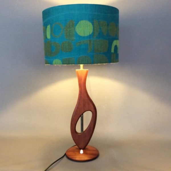 Mid Century Teak Sculptural Table Lamp c1960&#8217;s