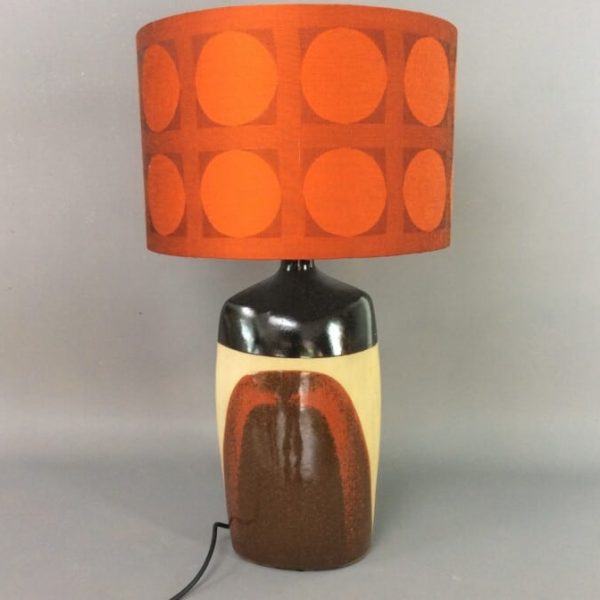 Mid Century Large Tremaen Cornish Studio Pottery Lamp