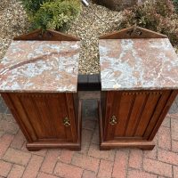 Pair of Victorian Walnut Bedside Cabinets