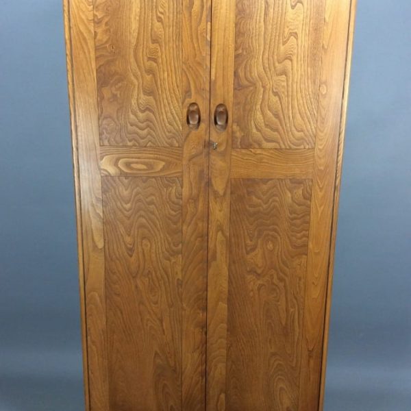 Mid Century Ercol Windsor Elm Single Wardrobe