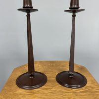After Charles Rennie Mackintosh Design Candlesticks