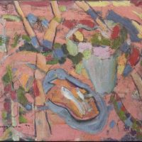 Fauve Still Life with Fish &#8211; Oil on Canvas