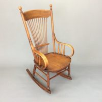 Early 20th Century American Oak Rocking Chair