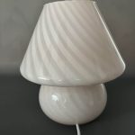 Mid Century Italian Glass Table Lamp