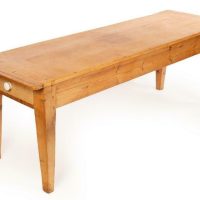 Antique Pine Farmhouse Refectory Dining Table, c 1880