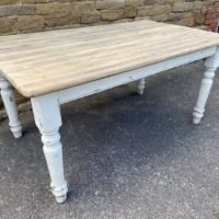 Vintage English Pine Farmhouse Dining Table L153