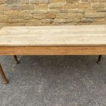 Antique English Oak &amp; Pine Refectory Dining Table, c 1890