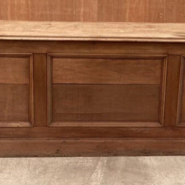 Antique Mahogany Shop 3m Workbench Island Counter, c 1890 L300