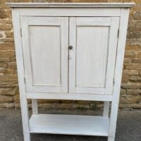 Antique Painted Pine Estate Cupboard, c 1870