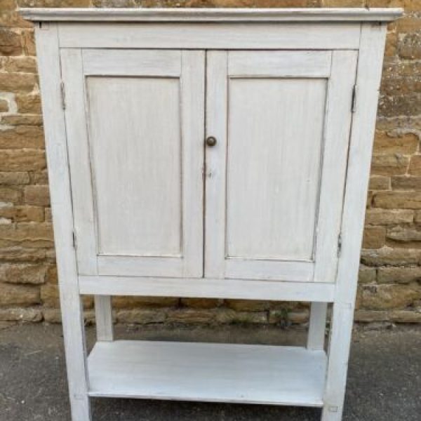 Antique Painted Pine Estate Cupboard, c 1870