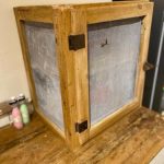 Victorian Antique Pine Mesh Meat Food Safe, circa 1840