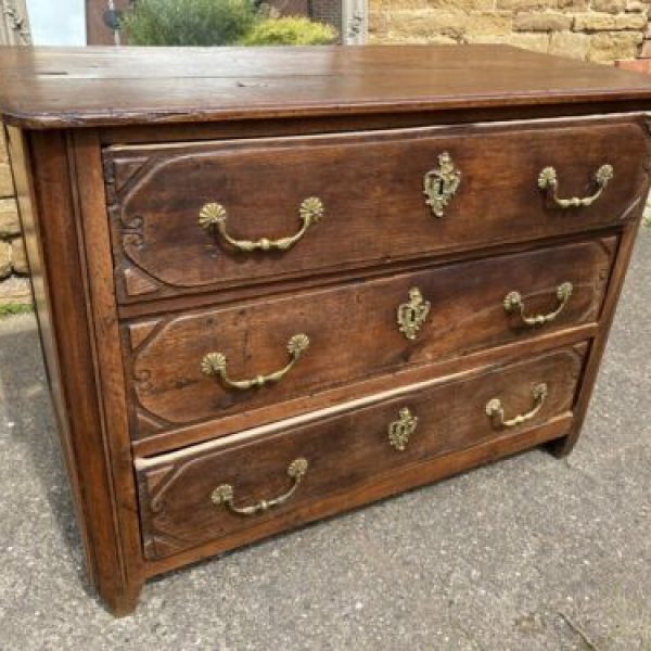 Antique French Oak Commode Chest of Drawers, c 1740