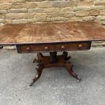Antique William IV Mahogany Sofa Hall Table, c 1840
