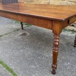 Antique French Cherrywood Refectory Dining Table, c 1850. L180