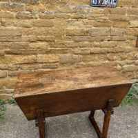 Antique English Elm Dough Linen Bin, c 1790