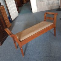 Large Antique Window Seat Stool