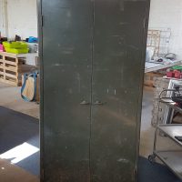 Good Mid Century Industrial Metal Cabinet