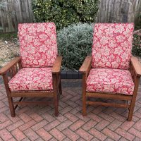Pair of Arts &#038; Crafts Reclining Armchairs c1900