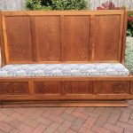Arts &amp; Crafts Cotswold School Oak Panelled Settle