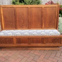 Arts &amp; Crafts Cotswold School Oak Panelled Settle