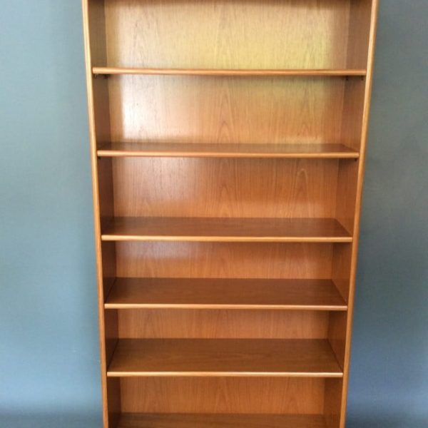 Mid Century Tall Teak Bookcase