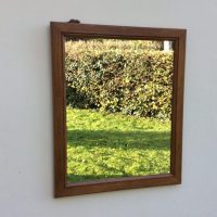Colin &#8216;Beaverman&#8217; Almack Oak Framed Mirror 1960&#8217;s