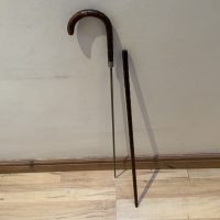 Gentleman’s walking stick sword stick with silver collar