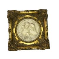 Antique English Stone Plaque, EW Wyon June 1848.