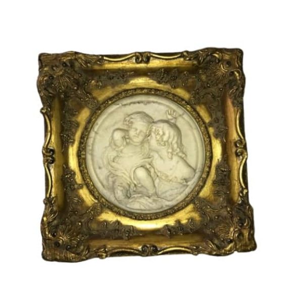 Antique English Stone Plaque, EW Wyon June 1848.