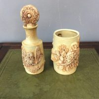 Bernard Rooke Owl Vase and Owl Lidded Jar