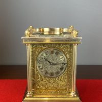 Magnificent And Most Rare English Fusee Timepiece Carriage