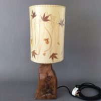 Cotswold School Carved Table Lamp c1930&#8217;s