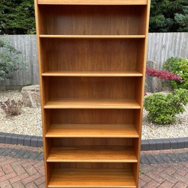 Danish Mid Century Tall Teak Bookcase c1960s