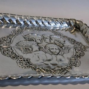 Angels silver pin tray