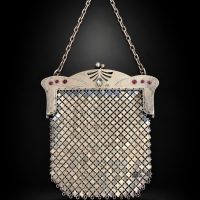 Art Deco Antique Silver Mesh Evening Purse