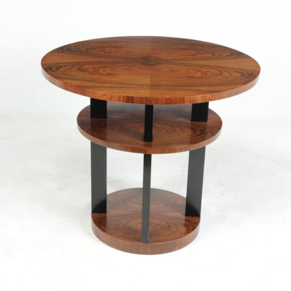 Art Deco Center Coffee Table in Walnut