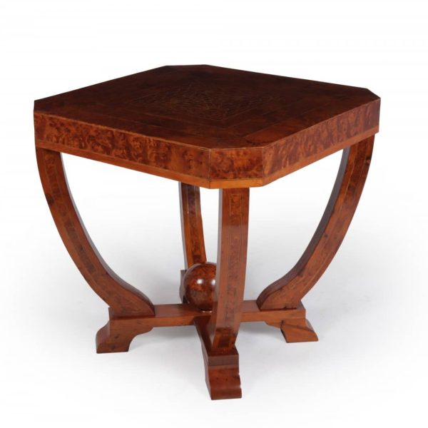 Art Deco Coffee Table in Burr Yew c1930