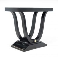 Art Deco Table in Ebonised Piano Lacqure