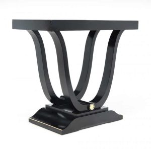 Art Deco Table in Ebonised Piano Lacqure