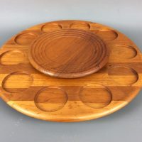 Mid Century Danish Teak Lazy Susan
