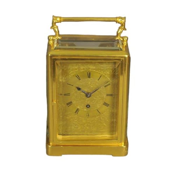 Fine English Fusee Carriage Clock