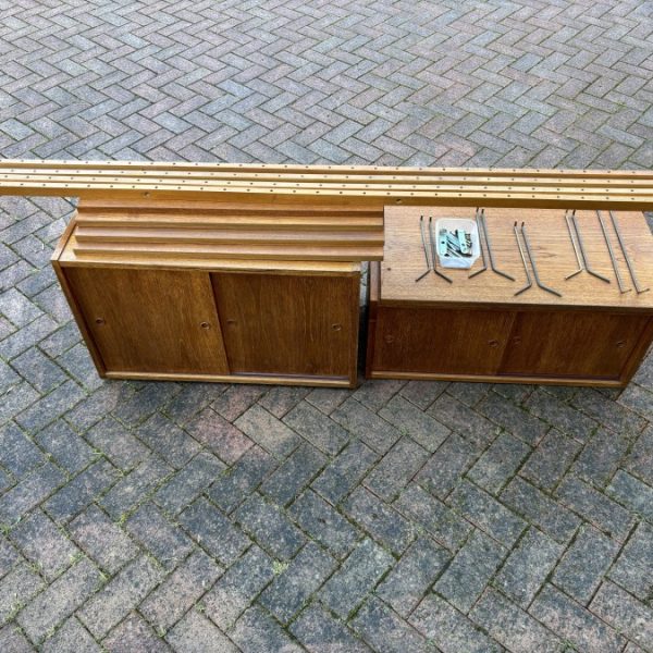 Danish Teak PS System Wall Mounted Shelving
