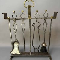 Arts &amp; Crafts Estate Made Fireside Tools