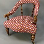 Late Victorian Walnut Easy Chair