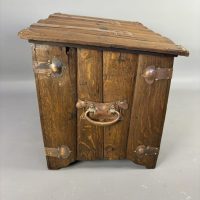 Arts &amp; Crafts Oak Log Bin