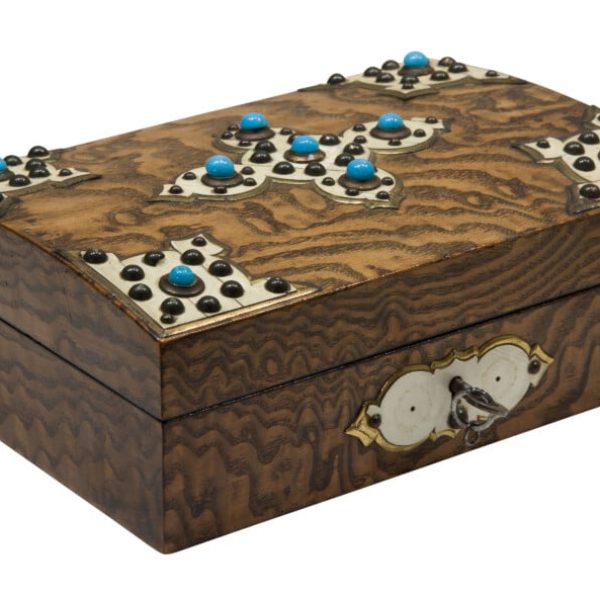An Anglo-Indian finely inlaid Stationary Box