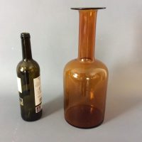 Danish Amber Gulvase by Otto Brauer for Holmegaard c1960&#8217;s