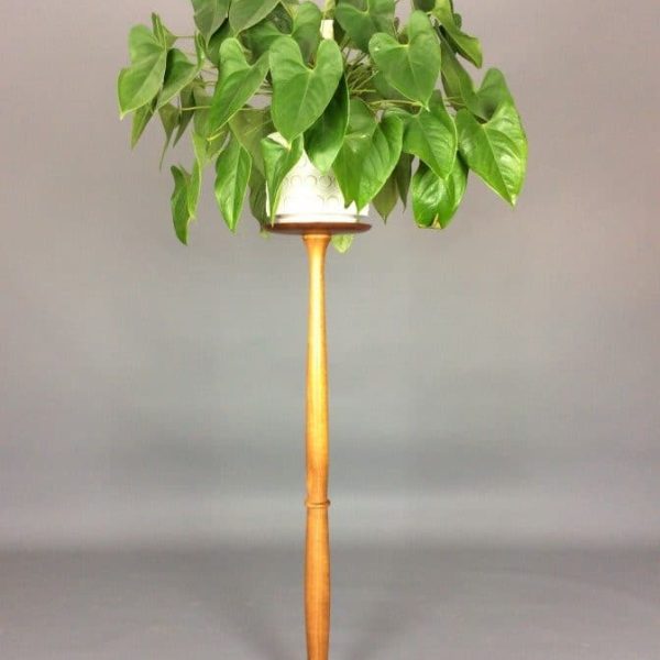 Mid Century Pedestal Torchere Plant Stand