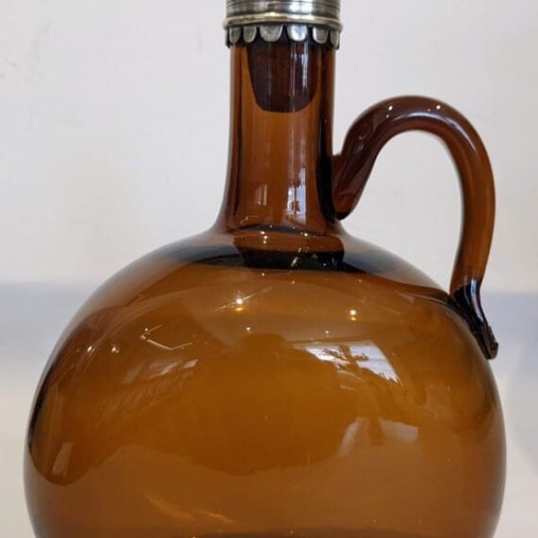 Brown Glass Flask